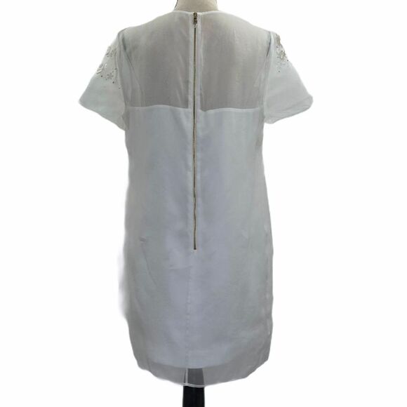 TED Baker Findon Ivory Embellished Floral Dress - Picture 5 of 14